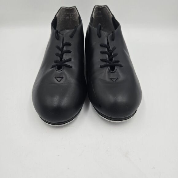 Capezio Tap Shoes Tele-Tone Womens Size 7M Black Lace Up Tap Dance Leather Upper - Picture 1 of 9